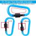 10-Pack Screw Carabiner Keychain Hooks for Camping Fishing Hiking & Travel - Durable Outdoor Gear - Buy Online on GoSupps.com
