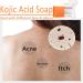 Kojic Acid Soap Soap Bar for Face & Body Kojic Acid Bar with 2 in 1 Face Brush Moisturizing Deep Clean Soap Natural Solid Soap for Reduce Acne & Scar Remove Black Spot Brigthen & Smooth Skin - Buy Online on GoSupps.com