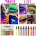 Colored Liquid Eye Liner | Waterproof Fluorescent Eye Liner Face Glitter | 12 Colors Face Glitter Pigmented Graphic Liners UV Neon Liquid Eye Liner Set for Holiday Birthday - Buy Online on GoSupps.com