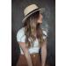 Pineapple&Star Sun Straw Fedora Beach Hat UPF50+ Unisex Beige Small - Buy Online on GoSupps.com
