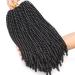 Xtrend 12 Inch 2 Pack Spring Twist Hair for Butterfly Faux Locks and Invisible Locs - Short Crochet Braids Hair Extension for Women - Synthetic Spring Curl Hair (1B) - Pack of 2 - Buy Online on GoSupps.com