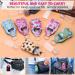 Caffox Hand Sanitizer Holders Set - 50pcs Empty Travel Size Bottles with Keychain Holders for Backpack and Purse - Buy Online on GoSupps.com