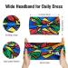 Boho Wide Headbands for Women - Non-Slip Workout Head Bands - Pack of 4 African Printed Turban Hair Accessories - Buy Online on GoSupps.com