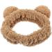 LALAFINA Plush Headband Bear Ear Face Wash Hairband Cartoon Makeup Spa Headwear Elastic Hair Turban Cute Hair Accessories - Buy Online on GoSupps.com
