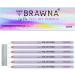 BRAWNA 6 Pcs Eyebrow Pencils with 1 Sharpener- Durable Waterproof Eyebrow Pencil - Quick Efficient & Easy to Use Eye Brow Pencils for Shaping Defining & Microblading- White 6 Pack White