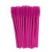 Profico 50 pieces of eyelash brushes disposable eyelashes brush eyelash brush set mascara brush mascara application eyelash brush for eyelash extensions dark pink