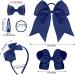 Dacitiery 30Pcs Girls Navy Blue Hair Accessories Kit - Hair Bow Clips, Headband, Ponytail Holder, Elastic Bands, Barrettes - Perfect Birthday Gift for Girls - Buy Online on GoSupps.com