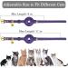 Buy Oopsdoggy Leather Airtag Cat Collar with Bells - GPS for Cats & Small Dogs (Purple) | Durable & Stylish - Buy Online on GoSupps.com