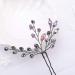 Kercisbeauty Purple Beaded Hair Pins - Wedding Bridal Hair Accessories for Bride Bridesmaid Prom - Pack of 3 - Buy Online on GoSupps.com
