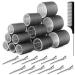 Kouclaa 31 Pcs Black Hair Roller Set Hair Rollers With Clips 3 Size(60mm 44mm 32mm) 18 Pcs Rollers for Hair Volume and 12 Hair Clips and 1 Comb Hair Rollers for Long Hair Medium and Short Hair Black(60mm 44mm 32mm)