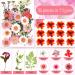 135 Pcs Natural Dried Pressed Flowers & Leaves Set for DIY Resin Jewelry, Candle, Nail Art - White Blue Pink Daisy Decoration - Buy Online on GoSupps.com