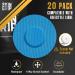 Skin Grip Freestyle Libre 2 Adhesive Patches - 20 Pack Blue | Waterproof & Sweatproof Sensor Cover for 10-14 Days - Buy Online on GoSupps.com