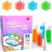 Simple Life Toilet Bowl Cleaner Gel | Fresh Flower Toilet Gel Stamp | Stops Limescale and Stains with Air Freshening Scent | Deodorizing Clean | 32 Stamps Variety Pack 32 Count (Pack of 1) Variety Pack