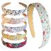 Chunx 6pcs 25mm Floral Headbands - Non Slip Hair Hoops for Girls & Women - Buy Online on GoSupps.com