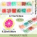 OIIKI 3 Boxes Fruit Slices & Flower Charm - Colorful Soft Clay Nail Art Slices for DIY Crafts Lip Gloss & Resin Jewelry Making - Buy Online on GoSupps.com