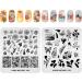 KADS 10pcs Nail Stamping Plates - Heart Rabbit Flower & Ice Cream Designs | DIY Nail Art Tools for Stunning Manicures - Buy Online on GoSupps.com