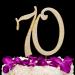 70 Cake Topper for 70th Birthday or Anniversary Gold Crystal Rhinestone Decoration (Gold) - Buy Online on GoSupps.com