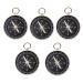 JZK 5 x 44mm small aluminum alloy compass with loop on top for key ring trailer birthday party preferred gifts for children