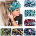 VENUSTE Wide Headbands for Women's Hair Fashion Knotted Head Bands for Adult Women Hair Accessories 6PCS (Floral)