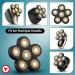 Roziapro 6D Electric Shaver Replacement Head - Waterproof Blades for Bald Men - 5 in 1 Replacement Blades (Gold - Buy Online on GoSupps.com