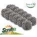 12 Pack Stainless Steel Scourers by Scrub It - Ideal for Dishes, Pots, Pans, and Ovens | Tough Kitchen Cleaning Scrubber Pad - Buy Online on GoSupps.com