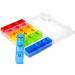 Rainbow Weekly Pill Organizer | 7-Day AM/PM Snap Lids | Detachable Compartments for Vitamins & Larger Pills - Buy Online on GoSupps.com
