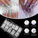 Nail Tips for Gel Nails - Venares 500 Half Cover Tips Set with Glue File Buffer Brush & Coffin Designs - Buy Online on GoSupps.com