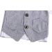AmzBarley Boys Gentlemans Outfit Suit | Long/Short Sleeve Shirt, Pants, Vest, Bowtie | Birthday Party Tuxedo Rompers | Grey | Size 3-4 Years - Buy Online on GoSupps.com