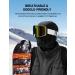 AstroAI Balaclava Ski Mask - Winter Fleece Thermal Face Mask for Men and Women - Windproof, Breathable, Cold Weather Gear for Skiing, Riding, Snowboarding - Black Medium - Buy Online on GoSupps.com