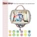 NEVEQ Babilation Wicking Pack | Large Capacity Multi-Compartment Travel Backpack for Diapers | Waterproof Baby Bag with Fan & Flasher - Gray & Pink - Buy Online on GoSupps.com