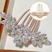 Bridal Bride Hair Accessories Flower Alloy Leaf Hair Pin Wedding Hair Piece Pins for Women Mother of Bride Handmade Comb Multicolored Hair Accessories for Wedding and Party - Buy Online on GoSupps.com