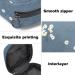 Small Daisy Period Bag - Menstrual Cup & Sanitary Napkin Organizer - Multicoloured 05 - Buy Online on GoSupps.com