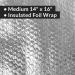 Oasis Supply Pre-Cut Insulated Foil Sandwich Wrap Sheets - 100 Count, 14x16 Inch - Grease-Resistant for Hot Food Items - Buy Online on GoSupps.com