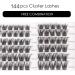 Cluster Lashes DIY Extension Kit with Bond & Seal | 144PCS Individual Lashes | Applicator Tool & Remover | C/D Curl, MIX Length 10-16MM | Super Hold | DM17 - Buy Online on GoSupps.com