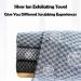 XIANZANDER 1 Piece Exfoliating Shower Towel Silver lon Exfoliating Towel Extra Long Japanese Towel Body Scrubber for Men Women Exfoliation for Scrubbing & Washing - Buy Online on GoSupps.com