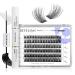 BEYELIAN Cluster Lashes D+ Curl 84 Pcs and Lash Bond and Seal Kit Individual Lash Clusters False Eyelashes Extension Super Thin Band Cluster Lash Glue for Individual Cluster Lashes