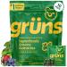 Gruns Adult Super Greens Gummies 10 Pack Superfood Gummy Bears with Spirulina Chlorella & Prebiotics for Digestive Health Adaptogens Supplement with 20 Vitamins & Minerals Low Sugar