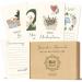 Biroyal milestone cards baby for boys and girls 72 milestone cards set gift box nice gift idea for birth baptism or baby party gifts gift idea for birth (German)