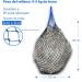 Heunetz Horses Feeding Net - Extra Tightly Mesh for Improved Digestion | 4.5 kg Capacity | Includes Carabiner | Dark Blue - Buy Online on GoSupps.com