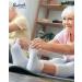 Diabetic Ankle Socks for Men & Women - 6 Pairs Wide Non Binding Quarter Length Socks | Edema Neuropathy - Large White - Buy Online on GoSupps.com