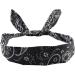 Lizzy Wired Hair Headband | Retro Rockabilly Adjustable Plain & Printed Wire Headbands Hair Accessory Head Wrap Vintage Various Colour & Designs - Buy Online on GoSupps.com