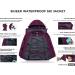 Skieer Women's Waterproof Ski Jacket - Warm Winter Coat - X-Large - Blending Purple - Buy Online on GoSupps.com