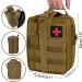 Crisis First Aid Bag - Empty MOLLE Tactical EDC IFAK Pouch for Outdoor Camping & Travel | Essential First Aid Belt Bag & Pharmacy Set - Buy Online on GoSupps.com