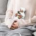 Snake Flower Hot Water Bottle with Cover - Plush Bed Bottle Hand Warmer for Adults & Children | 26.5x15.3cm - Buy Internationally - Buy Online on GoSupps.com