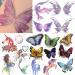 Glitter Temporary Tattoo for Girls 157 Styles Temporary Tattoos for kids Women Colorful Butterfly Tattoos Butterflies Wings Tattoo Stickers Waterproof for Face Makeup Birthday Party Favors Goodie Bags Stuffers Party Fill...