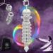 Isis Egyptian pendulum made of silver -plated brass 22 g |Percentage clock display magnetizer recipient (geobiology care Reiki fortuneocation radionics ...) silver chain