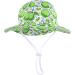 LANGZHEN Baby Girls Sun Protection Beach Hat Adjustable Wide Brim with Chin Strap - White Apple (2-4 Years) - Buy Online on GoSupps.com