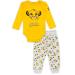 Disney Lion King Simba Cotton Bodysuit with Joggers for Baby 12 Months Yellow
