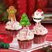 Boweurois 32Pcs Merry Christmas Cupcake Toppers Winter Christmas Birthday Party Decorations for Girls Boys Cute Christmas Cake Decorations Christmas Baby Shower Party Supplies - Buy Online on GoSupps.com