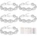 Hicarer 5 Pieces Bridesmaid Bracelets with Bride Hair Tie for Friend Wedding Gift